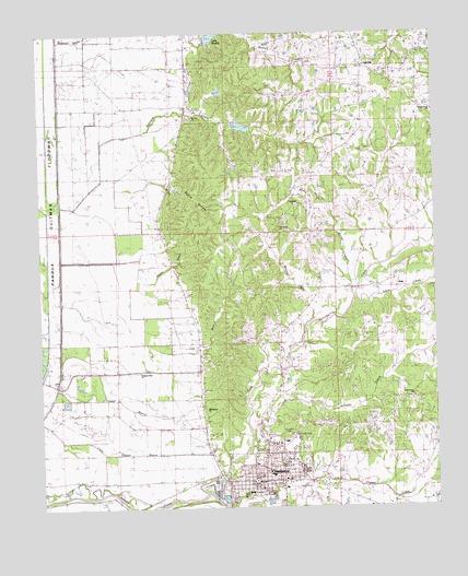 Charleston, MS USGS Topographic Map