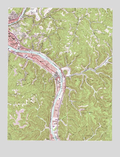 Charleston East, WV USGS Topographic Map