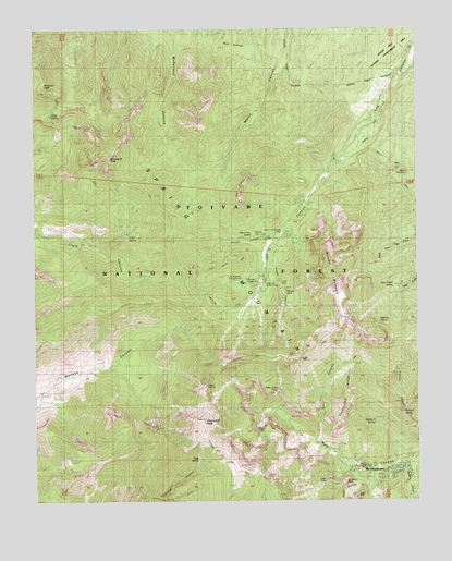 Charleston Peak, NV USGS Topographic Map