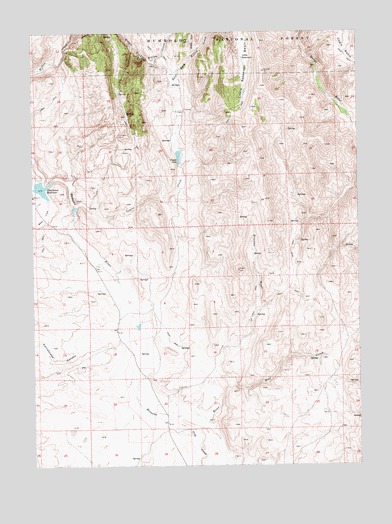 Charleston Reservoir, NV USGS Topographic Map