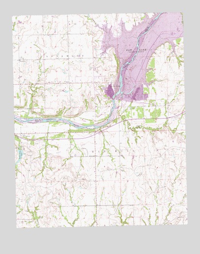 Charley Creek West, OK USGS Topographic Map