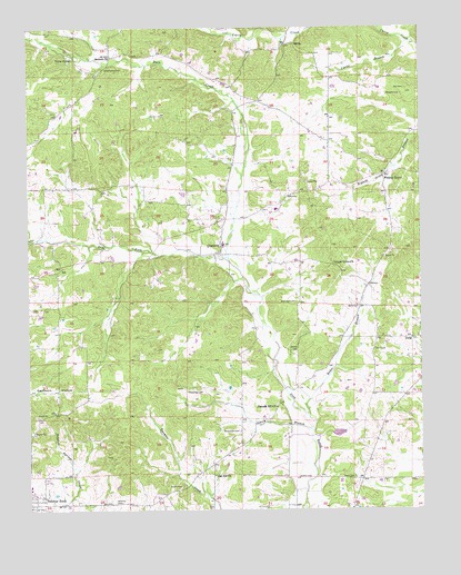 Charlotte, AR USGS Topographic Map
