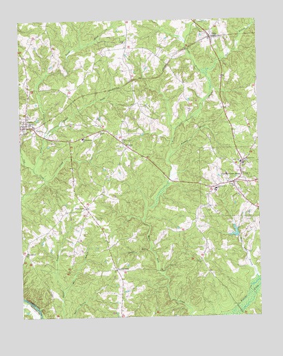 Charlotte Court House, VA USGS Topographic Map