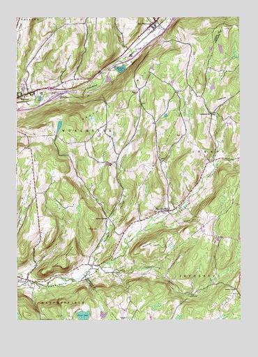 Charlotteville, NY USGS Topographic Map