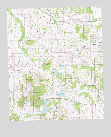 Charlton, MS USGS Topographic Map