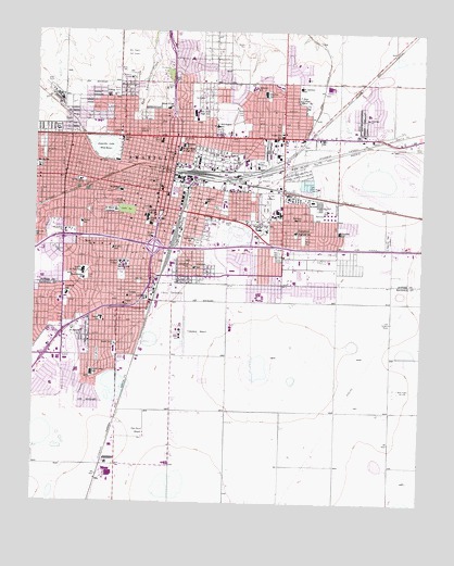 Amarillo East, TX USGS Topographic Map