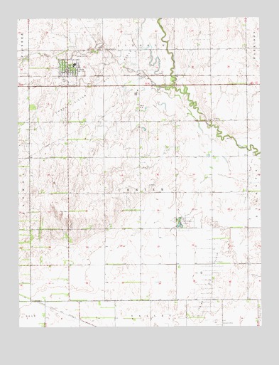 Chase, KS USGS Topographic Map