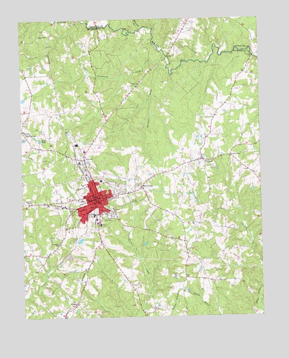Chase City, VA USGS Topographic Map