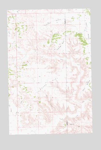 Chase Hill, MT USGS Topographic Map