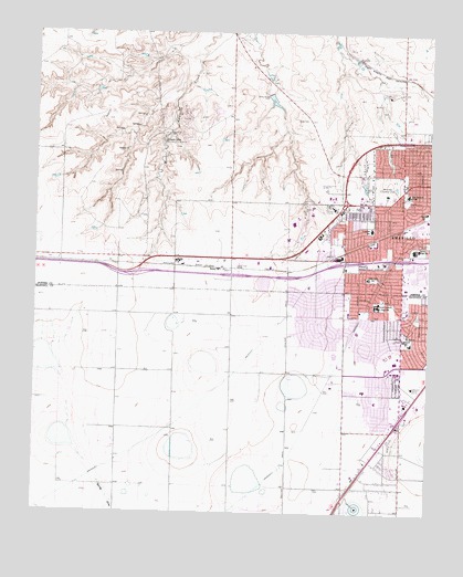 Amarillo West, TX USGS Topographic Map