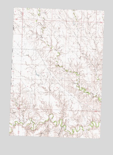 Chasing Hawk Draw, SD USGS Topographic Map