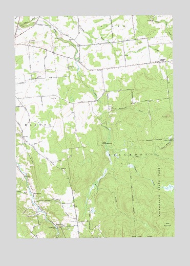Chasm Falls, NY USGS Topographic Map
