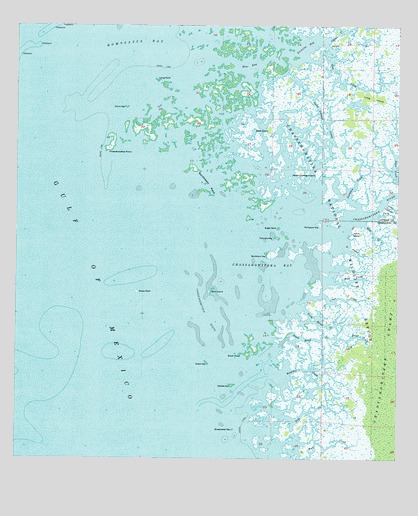 Chassahowitzka Bay, FL USGS Topographic Map