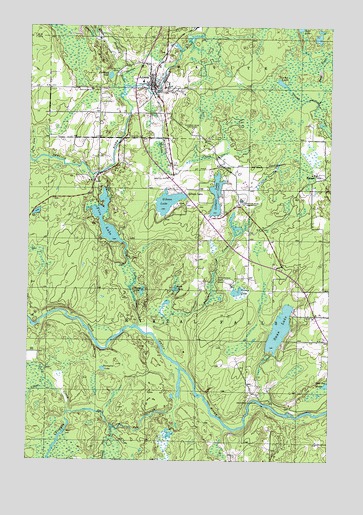 Amasa, MI USGS Topographic Map