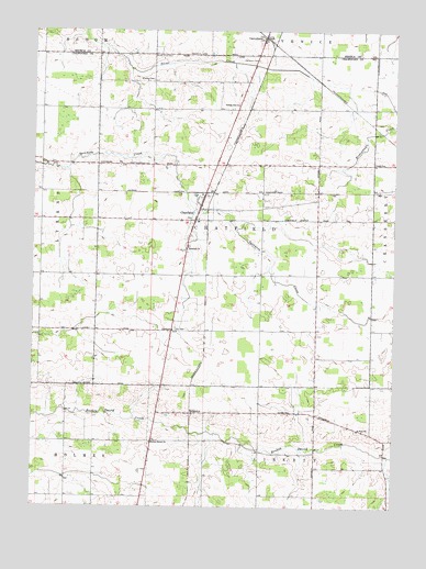 Chatfield, OH USGS Topographic Map