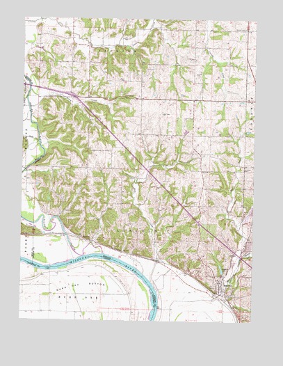 Amazonia, MO USGS Topographic Map