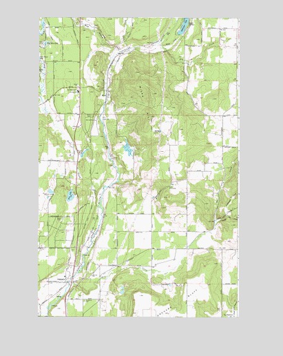Chattaroy, WA USGS Topographic Map