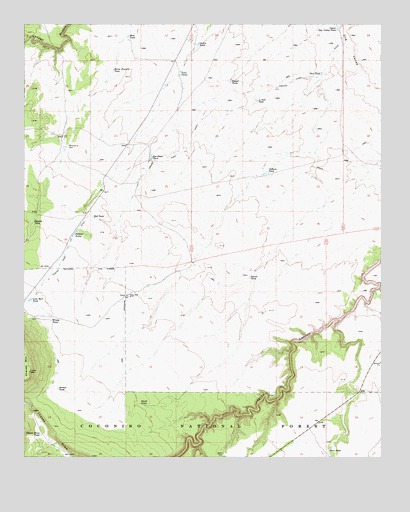 Chavez Mountain East, AZ USGS Topographic Map