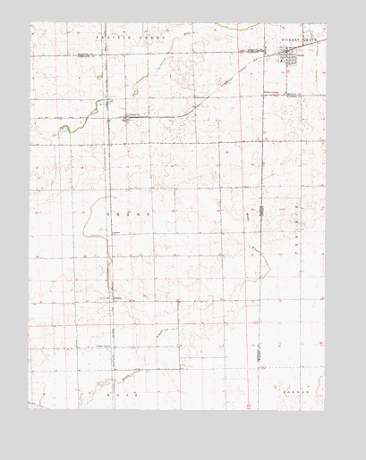 Ambia, IN USGS Topographic Map