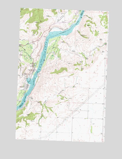 Chelan Falls, WA USGS Topographic Map