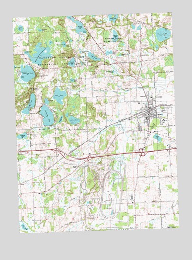 Chelsea, MI USGS Topographic Map