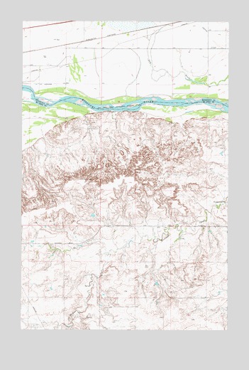 Chelsea SW, MT USGS Topographic Map