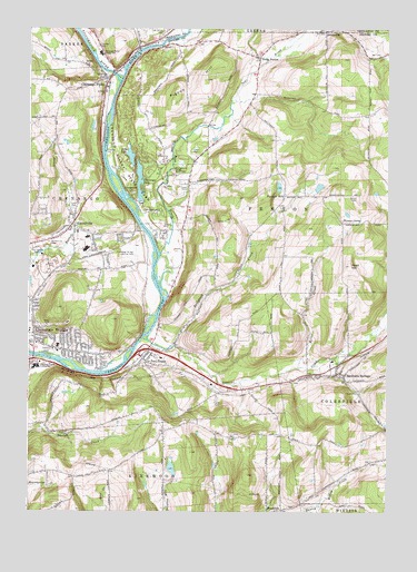 Chenango Forks, NY USGS Topographic Map