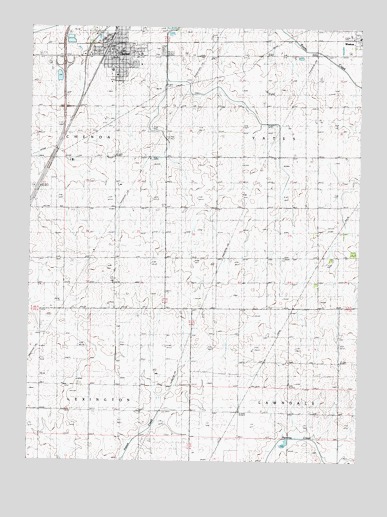 Chenoa, IL USGS Topographic Map