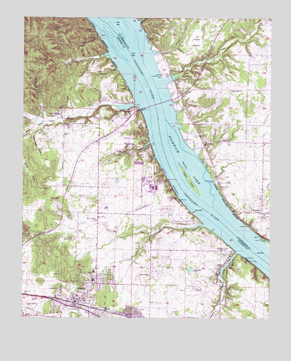 Cherokee, AL USGS Topographic Map