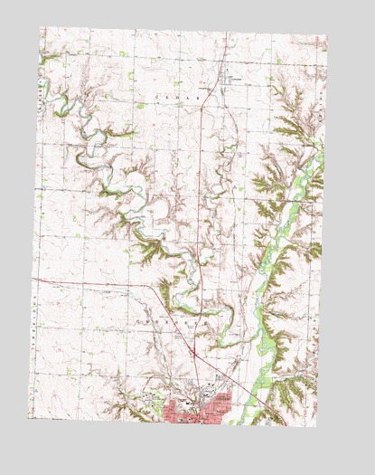 Cherokee North, IA USGS Topographic Map