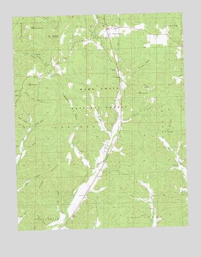Cherokee Pass, MO USGS Topographic Map