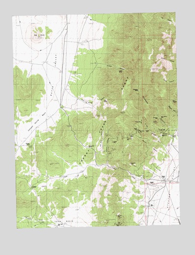 Exchequer Spring, NV USGS Topographic Map