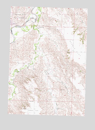 Cherry Creek, SD USGS Topographic Map