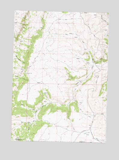 Cherry Creek Hill, WY USGS Topographic Map