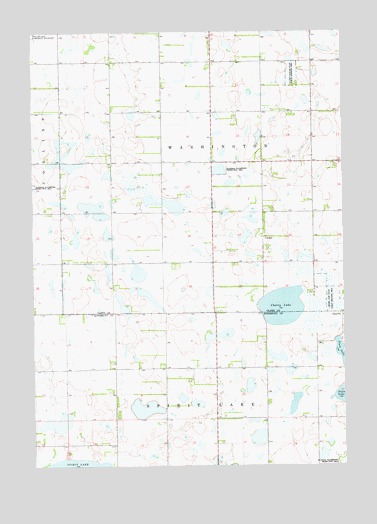 Cherry Lake, SD USGS Topographic Map