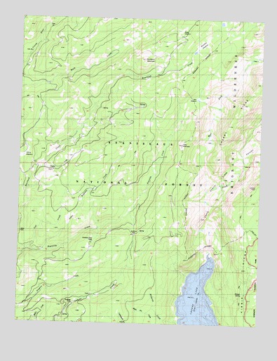 Cherry Lake North, CA USGS Topographic Map