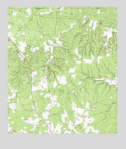Cherry Mountain, TX USGS Topographic Map