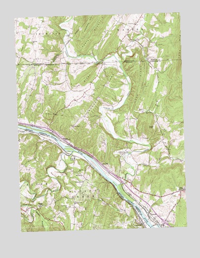 Cherry Run, WV USGS Topographic Map