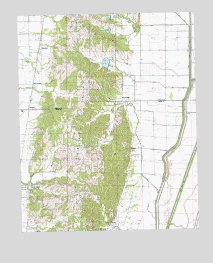 Cherry Valley East, AR USGS Topographic Map