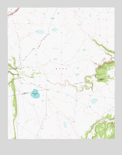 Cherry Valley Lake, NM USGS Topographic Map