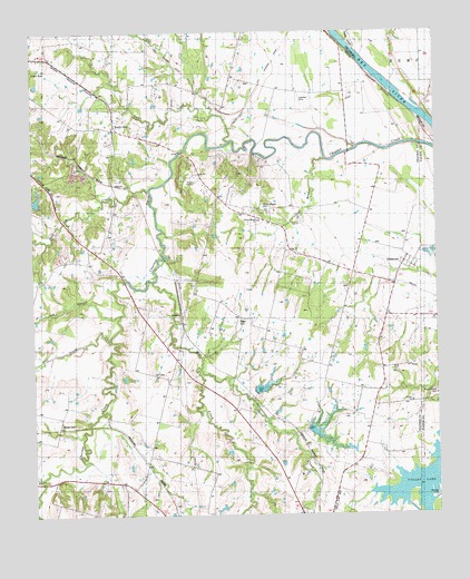 Ambrose, TX USGS Topographic Map