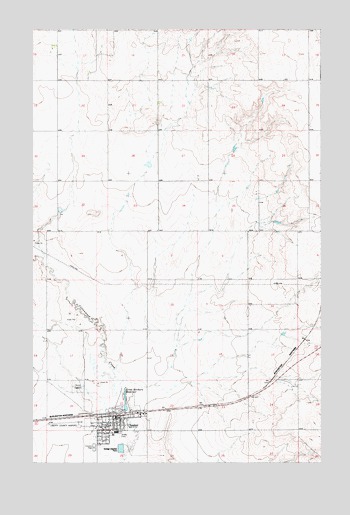 Chester, MT USGS Topographic Map