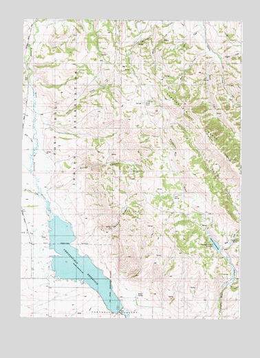 Chesterfield Reservoir, ID USGS Topographic Map