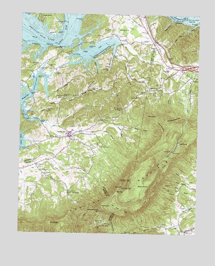 Chestnut Hill, TN USGS Topographic Map