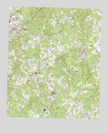 Chestnut Mountain, GA USGS Topographic Map