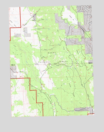 Ambrose Valley, CA USGS Topographic Map