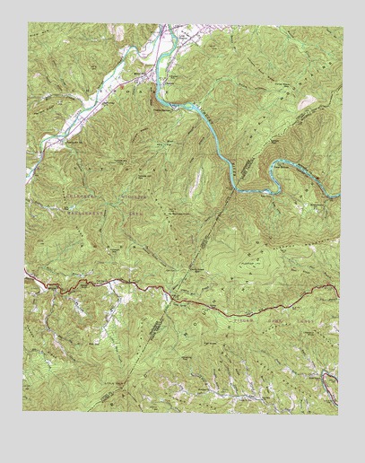 Chestoa, TN USGS Topographic Map
