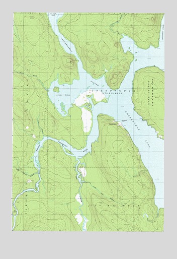 Chesuncook, ME USGS Topographic Map