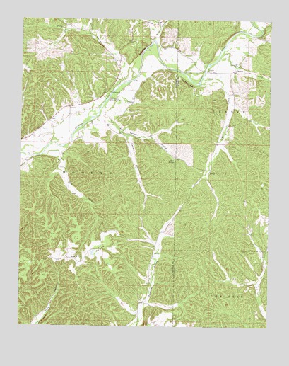 Chewey, OK USGS Topographic Map