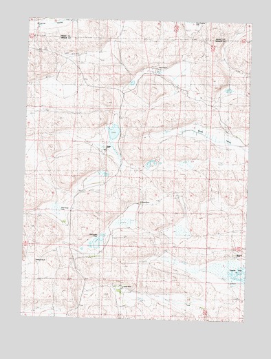 Bean Soup Lake, NE USGS Topographic Map